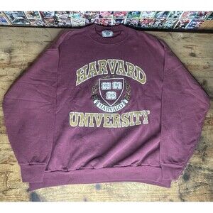 vintage 90s lee harvard university sweatshirt Crewneck 2XL Ivy League NCAA 80s